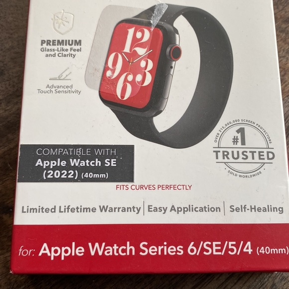 ZAGG InvisibleShield Ultra Clear+ for Apple Watch Series 6/SE/5/4 (40mm Screen) - Picture 6 of 8